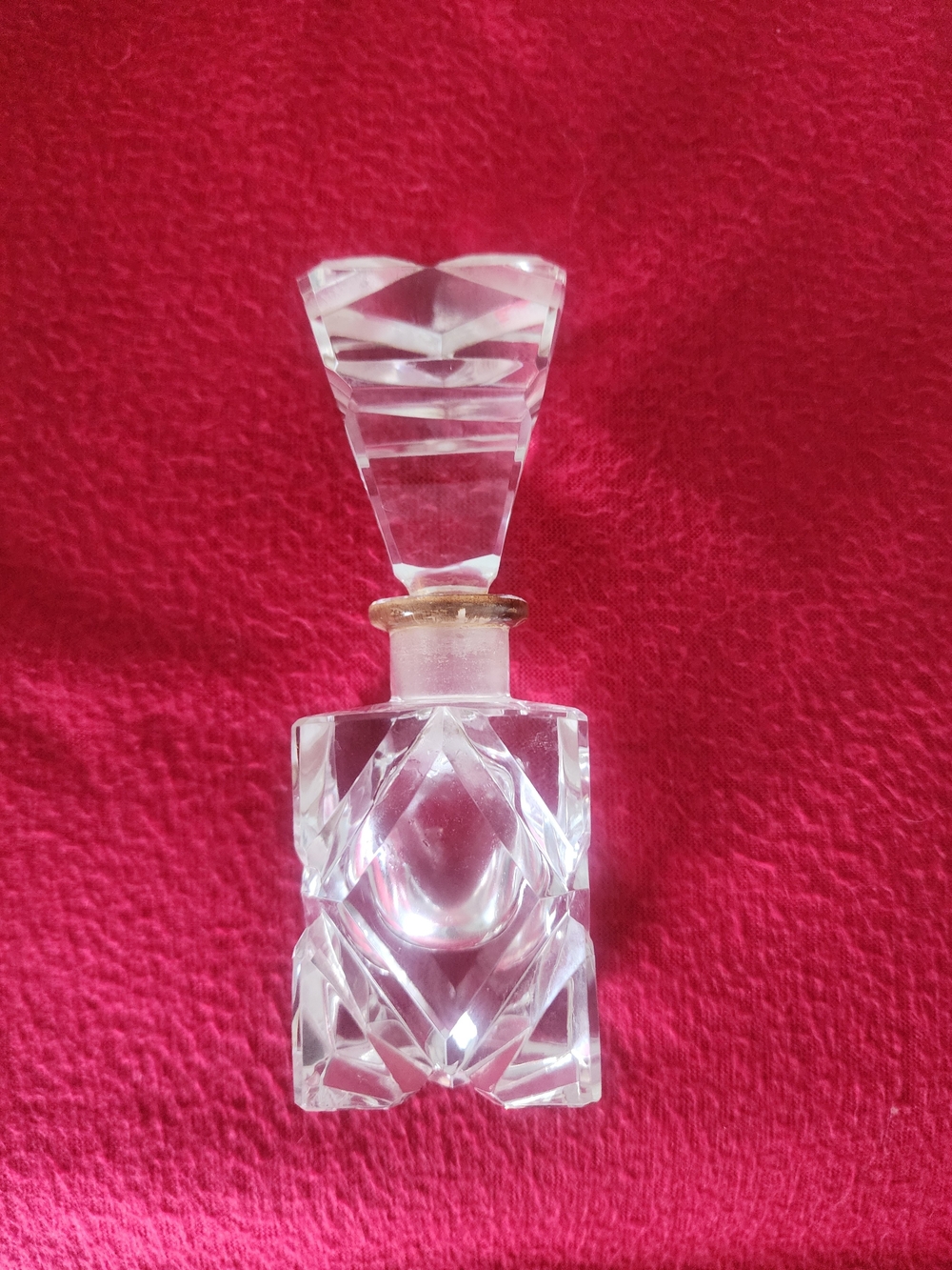 Crystal Glass Perfume Bottle - Clear